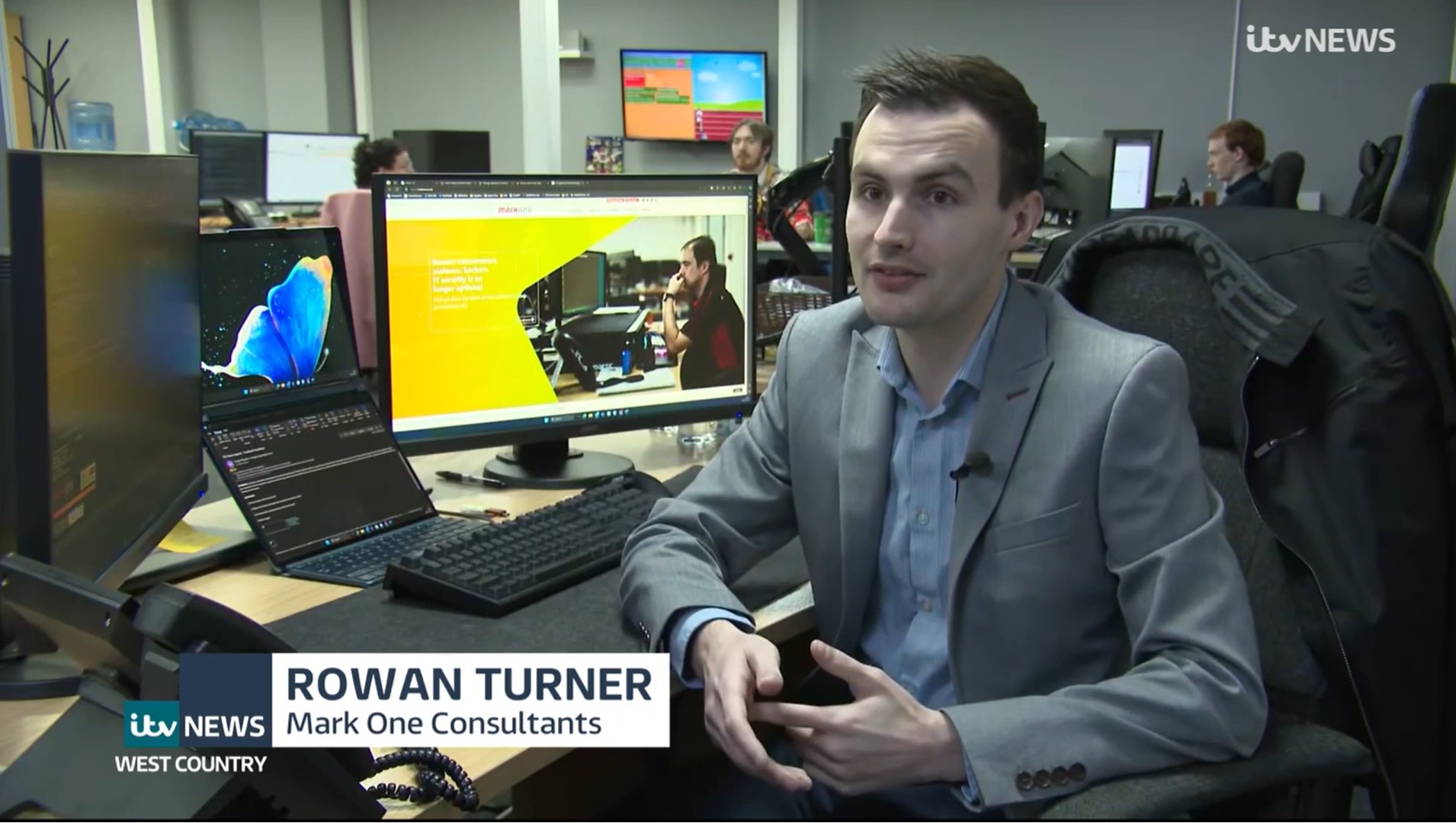 Rowan our Cyber Security Expert on ITV West Country